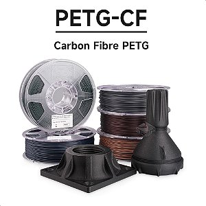 Filamento 3D eSun ePETG-CF - PETG & Fibra de Carbono - 1,75mm 1kg