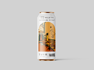 CERVEJA BELGIAN IMPERIAL STOUT FOEDER ALE COLAB ZUID EXP. RJ - LATA 473ml