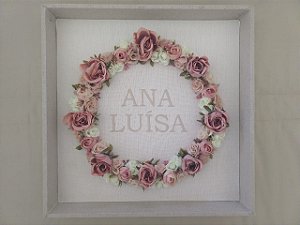 Quadro Guirlanda de Flores - Ateliê Rita Lemos