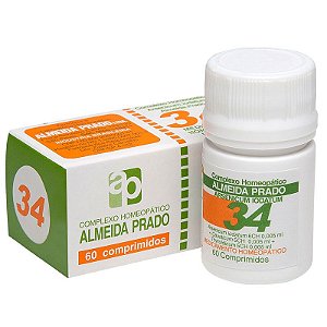 Complexo Homeopático Arsenicum Almeida Prado Nº 34 Enurese Noturna - 60 Comprimidos