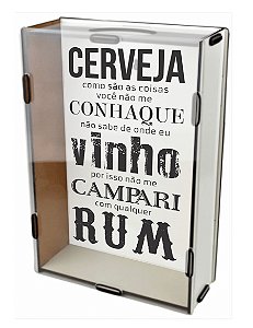 Quadro Porta Rolhas / Tampinhas Personalizado