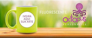 Caneca Fluorescente em Cerâmica - Personalize