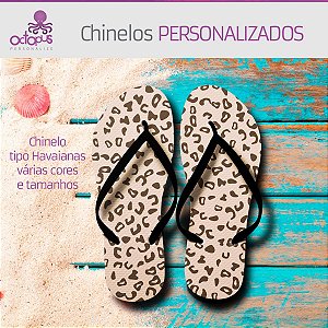 Chinelo de Dedo de Borracha Personalizado