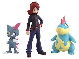 Pokemon Scale World Johto Region Silver, Croconaw, & Sneasel Set of 3 Figures