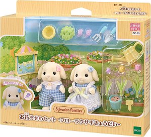 Sylvanian Families DF-25 Doll Flower Osewa Set - Flora Rabbit Coelhos