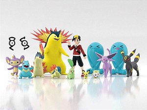 Pokemon Scale World Johto Region Set of 15 Figures