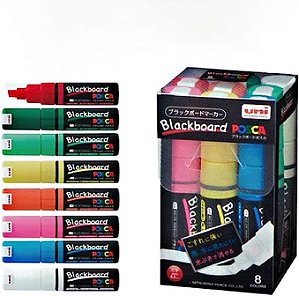 Mitsubishi Pencil  Color Set 8 Blackboard Posca Office  Magic Pen PCE-250-8K