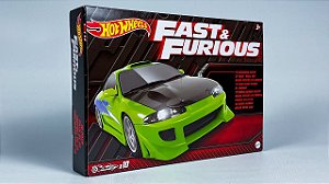 Hot Wheels Cars, Fast & Furious Themed 10-Pack of Vehicles