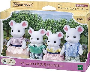 Sylvanian Families Doll Marshmallow Mouse Family FS-33