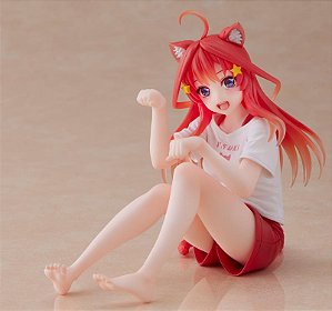 The Quintessential Quintuplets Desktop Cute Itsuki Nakano (Newly Written Cat Roomwear Ver.) Figure