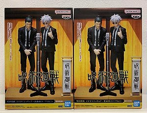 Set Jujutsu Kaisen Diorama Figure Satoru Gojo e Geto (Suit Ver.)