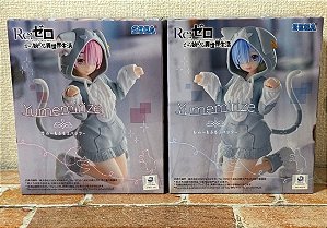 Set Re:Zero Starting Life in Another World Yumemirize Rem/ Ram (Mofumofu Pack) Figure