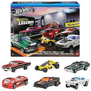 Hot Wheels Legends Multipack x6 Toy Mini Car JBY78 Mattel toy box