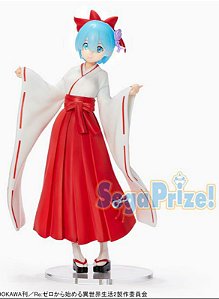 Re:Zero Starting Life in Another World Rem (Shrine Maiden Ver.) Super Premium Figure