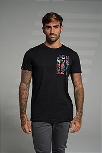 Camiseta slim premium black - mitico jordan
