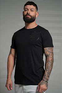 Camiseta slim premium black - tiger