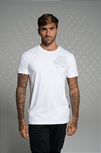 Camiseta slim premium white - tiger