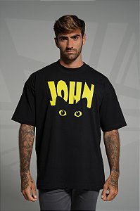 Camiseta oversized black - john cat