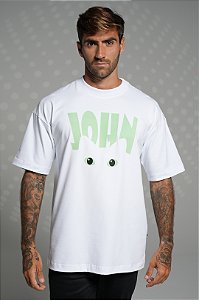 Camiseta oversized white - john cat