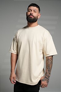 Camiseta oversized beige - born to life