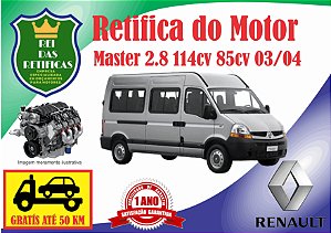 Retifica de Motores Master 2.8 114cv 85cv 03/04
