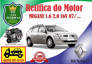 Retifica de Motores - Megane 1.6/2.0 16V 07/...