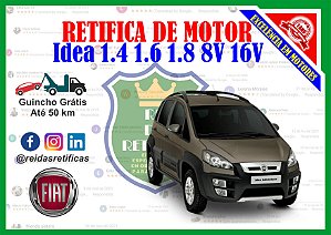 Retifica Motor Idea 1.4 1.6 1.8 - 8V/16V