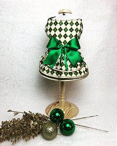 Vestido Pet Natal Arlequina