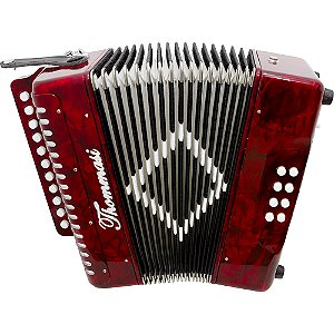ACORDEON 8 BAIXOS 21 BOTÕES THOMMASI MOD.8/21 COM ESTOJO