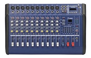 MESA AMPLIFICADA SOUNDPRO 10CANAIS MX100USB 600WTS