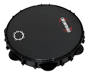 PANDEIRO CONTEMPORANEA BLACK 10 31PBCF FORMICA PRETA TARRAXA DUPLA