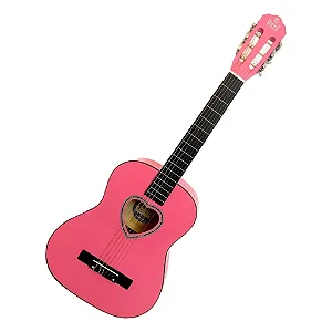 VIOLAO ACUSTICO NYLON 36 PINK HEART MYTH MT36N