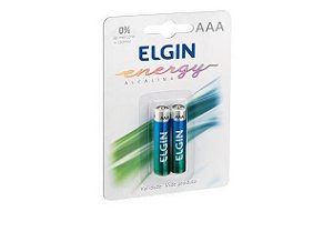 PILHA ALCALINA. AA ELGIN CARTELA COM 2 UNID.
