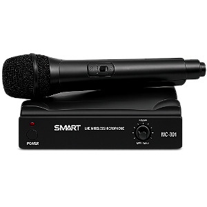 MICROFONE SEM FIO SMART MC-301 UHF