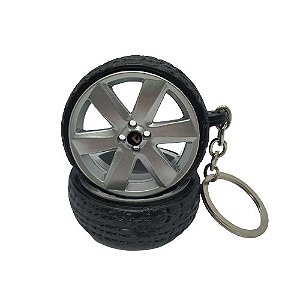 Chaveiro de Roda Miniatura Saveiro Surf v190 com Pneu de Borracha