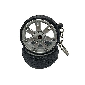 Chaveiro de Roda Miniatura Touareg Avant com Pneu de Borracha