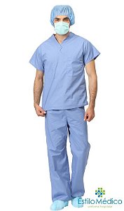 CONJUNTO PIJAMA CIRÚRGICO EM GABARDINE PLUS SIZE