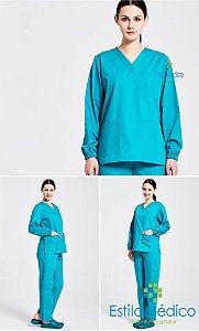 CONJUNTO PIJAMA UNISSEX - MANGA LONGA
