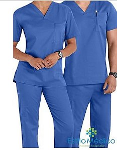 KIT 2 PIJAMAS CIRÚRGICO UNISSEX HOSPITALAR