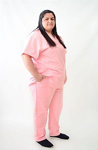 SCRUBS PLUS SIZE FEMININO GABARDINE