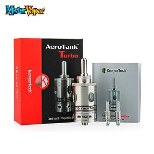 Cartomizador Aerotank TURBO 6ml Kangertech™ Bobinas Quad Cor: Aço