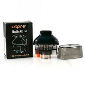 cartucho Pod para Aspire™ Nautilus AIO 4.5 ml - coil 1.8ohm (Original) (Pack c/ 1 cartucho)