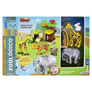 Blocos de Montar BlokBlok Zoologico - Zoop Toys