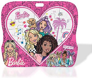 Lousa Divertida - Em  Madeira - Barbie - Fun