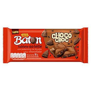 Barra de Chocolate Baton Choco Croc Garoto 80g