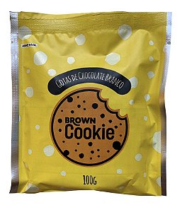 Cookie Gotas de Chocolate Branco 100g - Brown Cookie