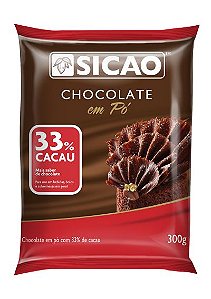 Chocolate Em Pó Sicao 33% cacau 300g