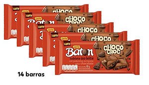 Caixa Chocolate Barra Baton Tablete Choco Croc com 14 unidades de 90g - Garoto