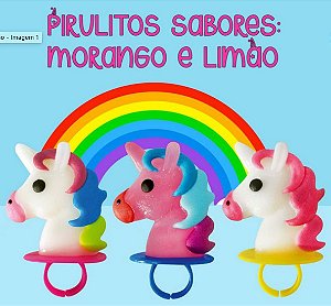 Caixa Pirulito Kids Anel Unicornio - 32 unidades de 13g - Kids Zone