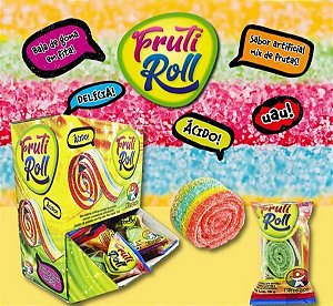 Bala de Goma em Fita Fruti Roll 18g -  Kids Zone